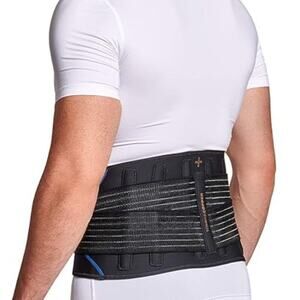 Tommie Copper Adjustable Compression Back Brace Large/X-Large Black